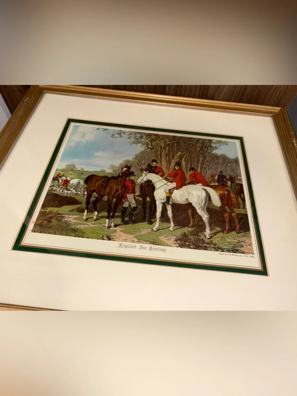 Framed Equestrian Print 🐴✨